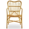 Sika-Design Margret kurvestol - i naturligt rattan. 